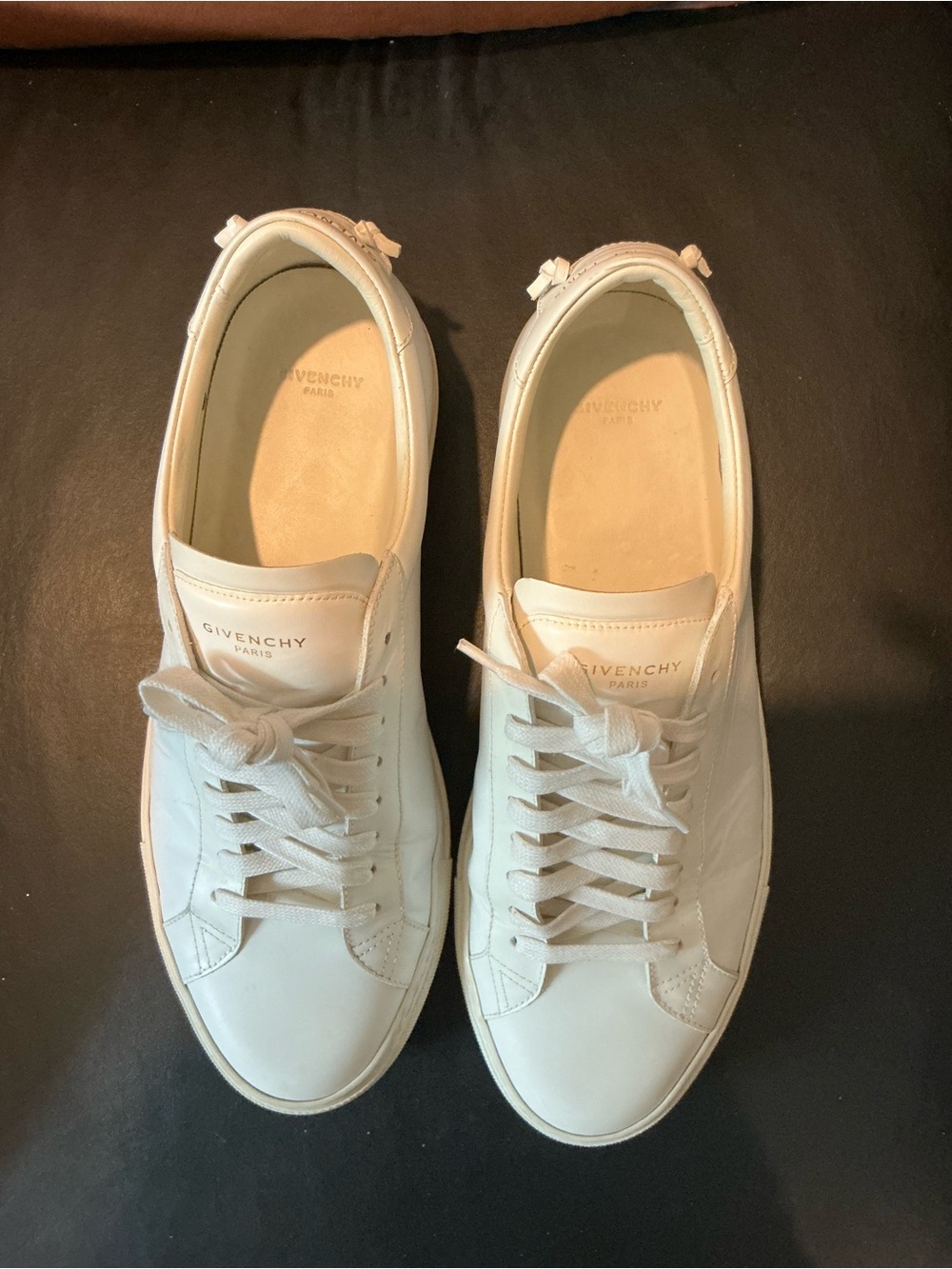 Givenchy White Leather Men's Low-Top Sneakers